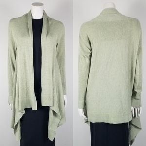Lululemon Cashlu Knit Waterfall Heathered Rosemary Green Open Cardigan NWT Sz ML